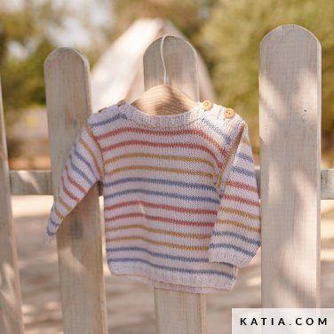 patroon breien haken baby trui lente zomer katia 6219 20 p