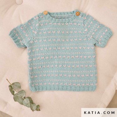 patroon breien haken baby trui lente zomer katia 6219 27 p