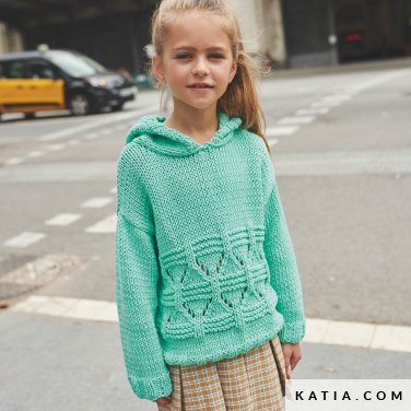 patron tejer punto ganchillo ninos jersey primavera verano katia 6220 16 p