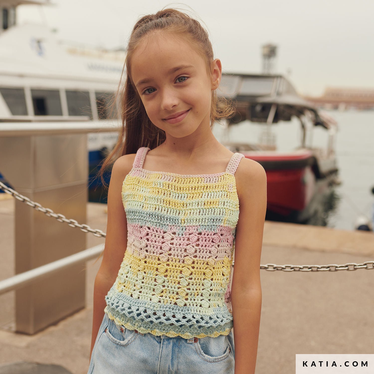 Top Bambini Primavera Estate modello schemi Katia