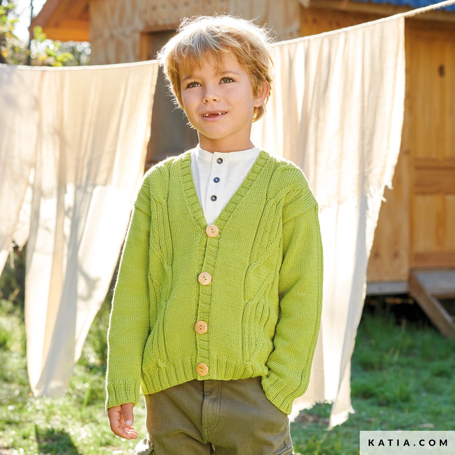 Geit Relatie Gemeenten Jacket - Kids - Spring / Summer - models & patterns | Katia.com