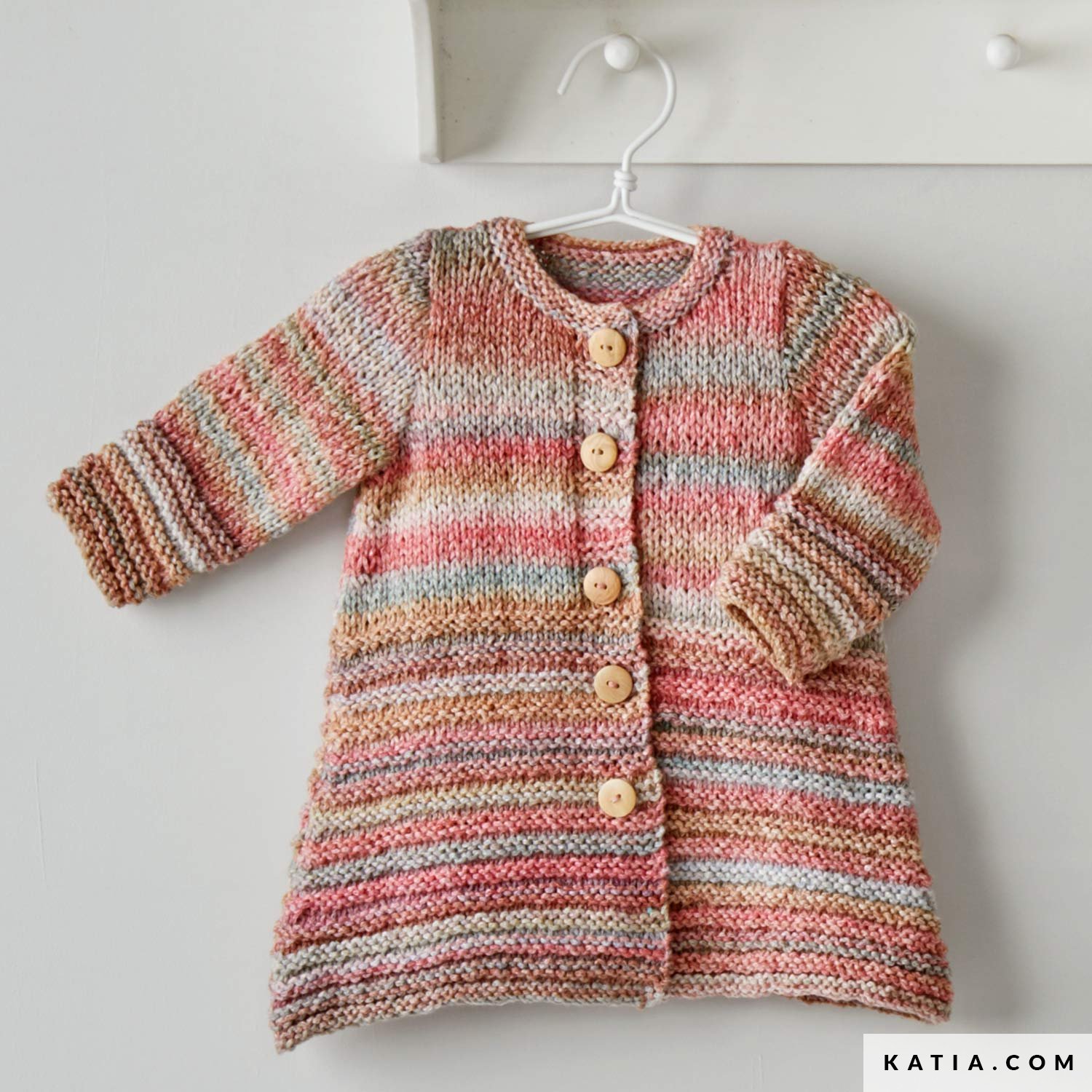 Hand knit baby girl's coat and cap Kleding Meisjeskleding Babykleding voor meisjes Truien 