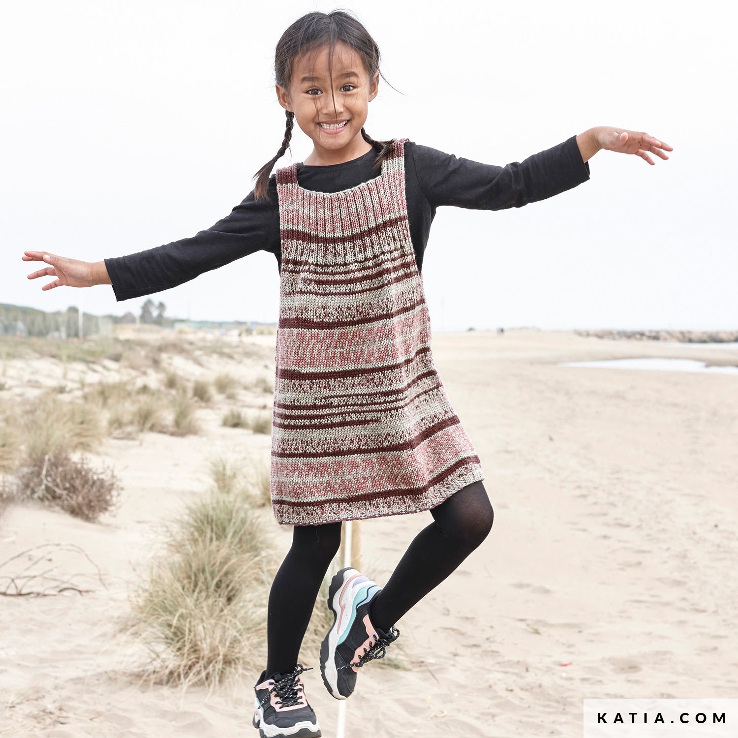 Jurk Kinderen Herfst Winter modellen patronen Katia