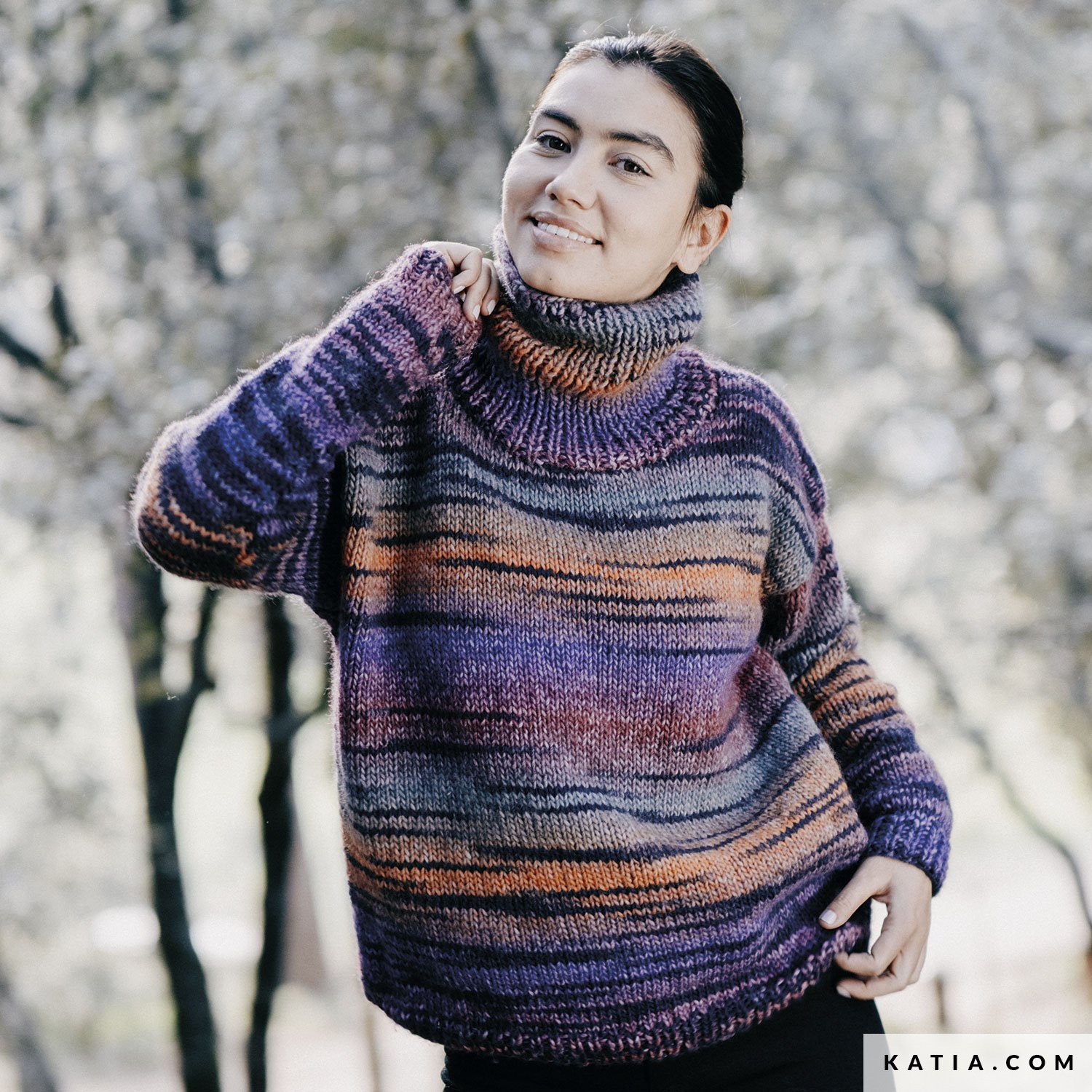 Sweater Woman Autumn Winter Models Patterns Katia Com