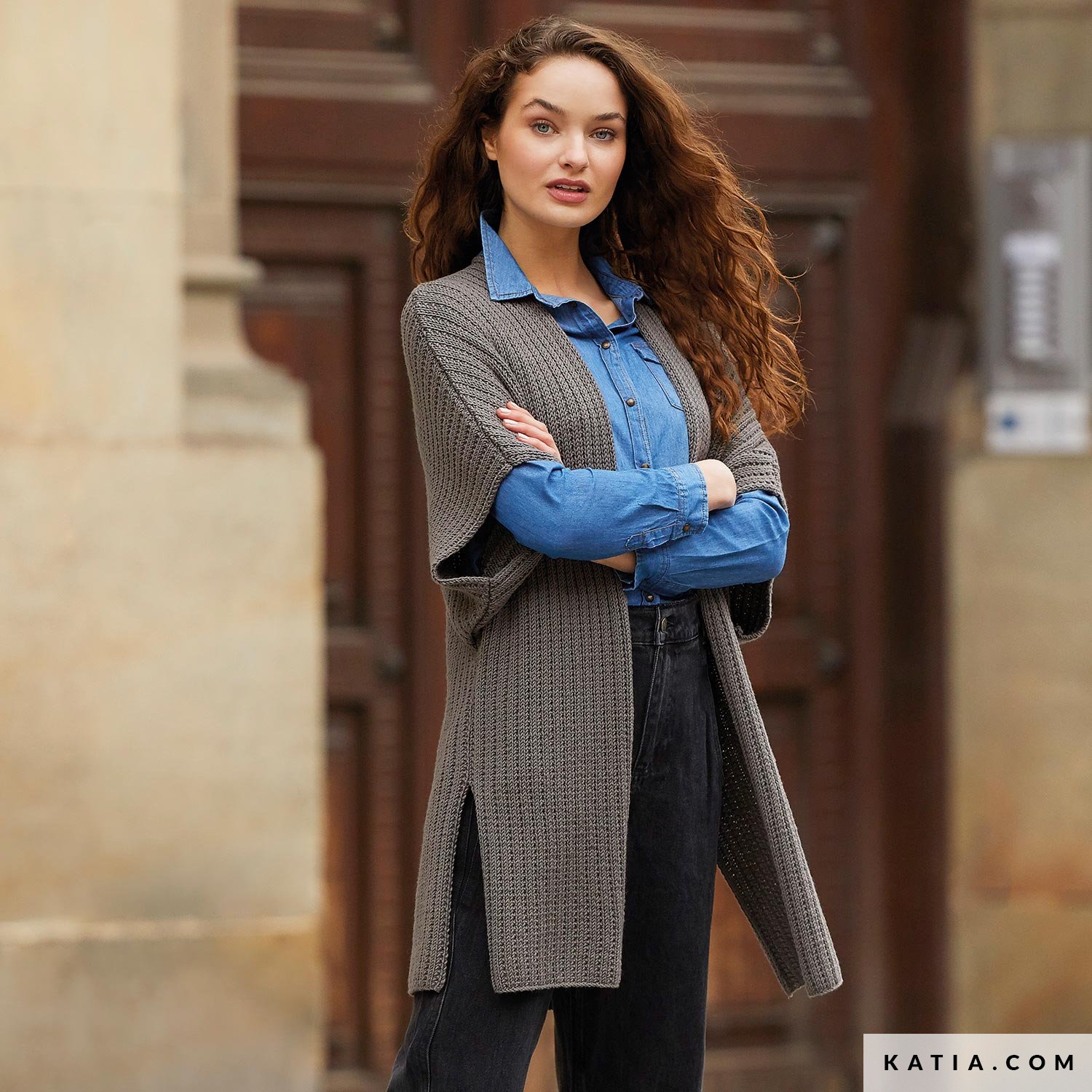 Chaqueta Mujer Oto o Invierno patrones Katia