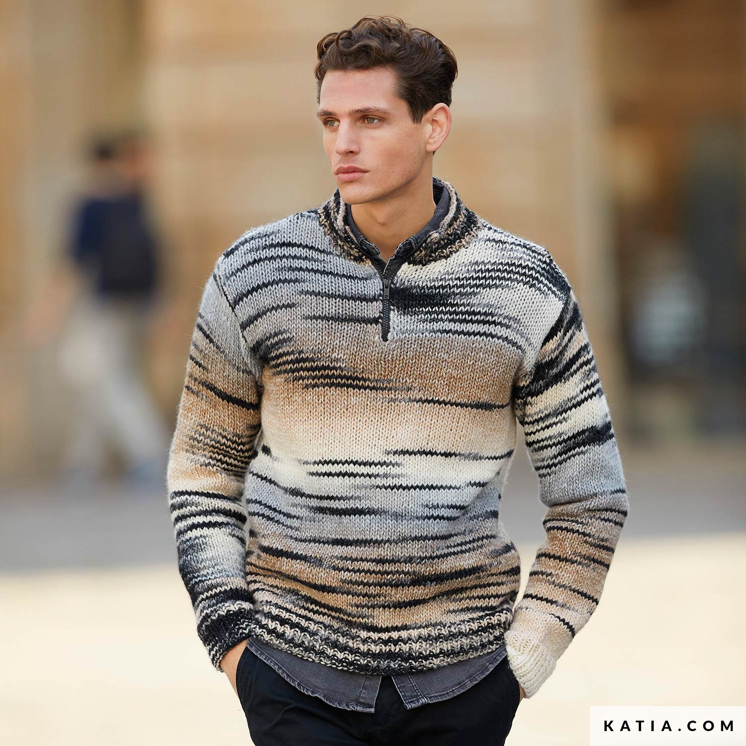 Sweater Tricoter Un Pull Homme Katia Model Pull Homme Patron