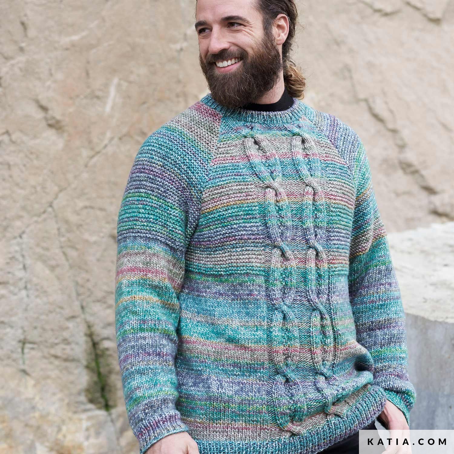 Katia Pullover Herren Selber Stricken Anleitung 218/4, Pullover