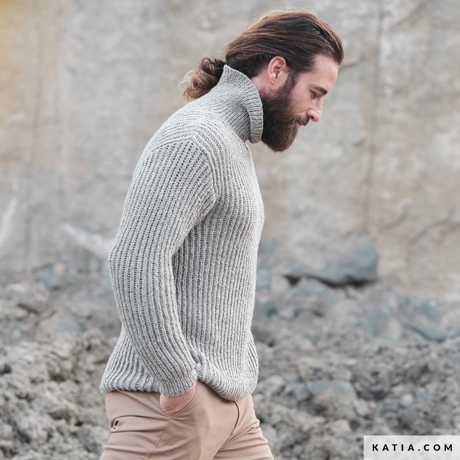 Trui Heren Herfst Winter modellen patronen Katia