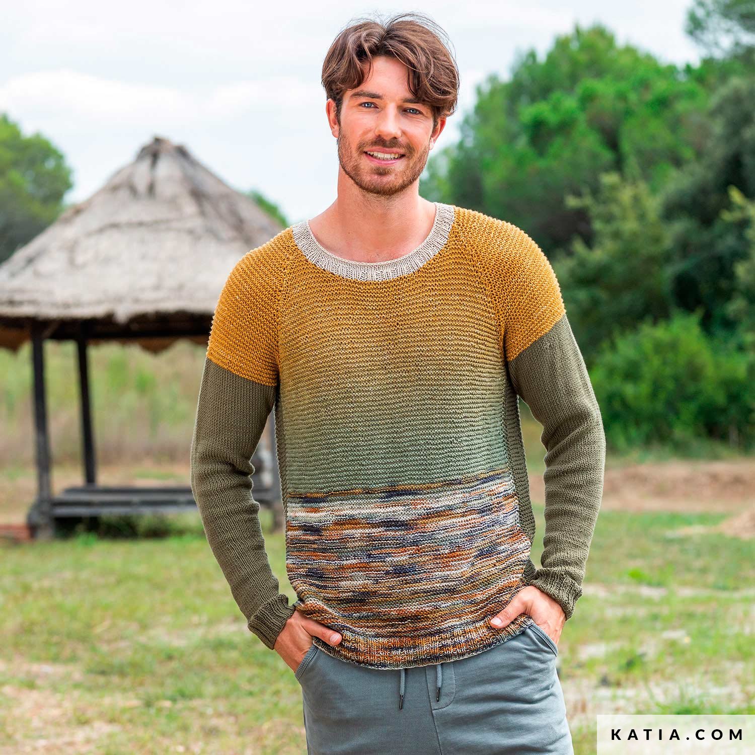 Jersey - Hombre - Primavera / Verano - patrones | Katia.com