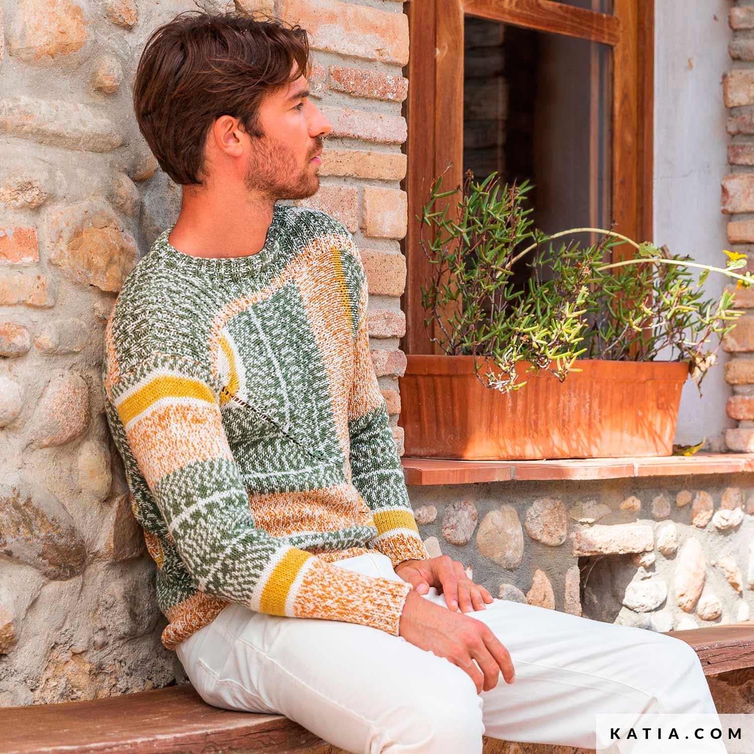 Maglia Uomo Primavera Estate modello schemi Katia