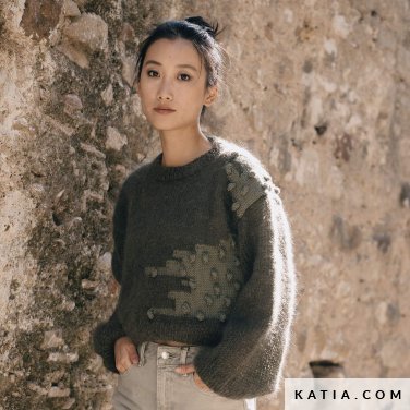 patroon breien haken dames trui herfst winter katia 6266 3 p
