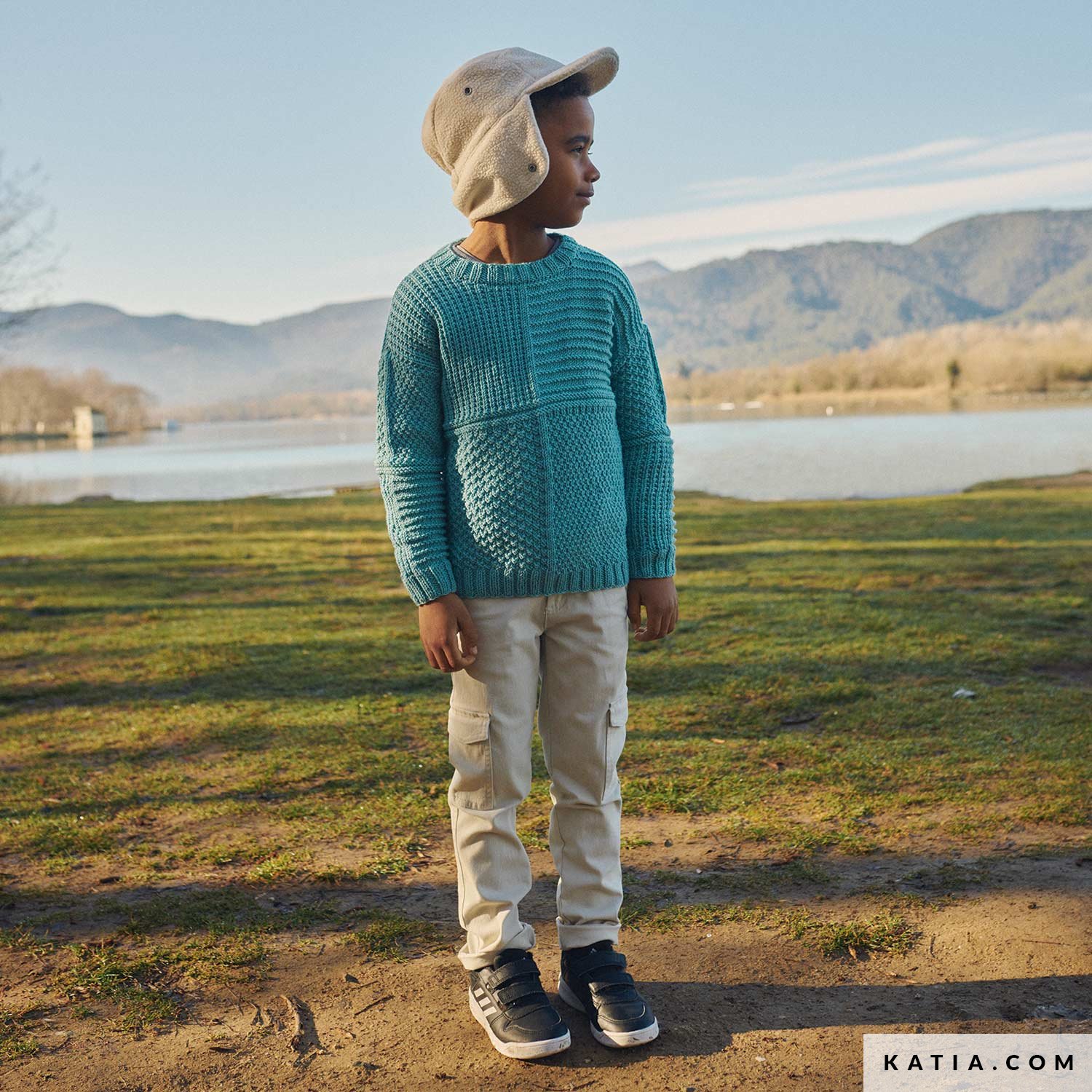 Pull Garçon Arshiner En Tricot Léger - Fermeture éclair 1/4 Devant - Manches Longues, Col Montant - Pour Automne/hiver, 5-14 Ans - 14
