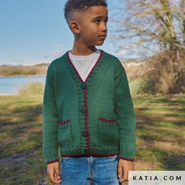 patroon breien haken kinderen jas herfst winter katia 6267 17 p