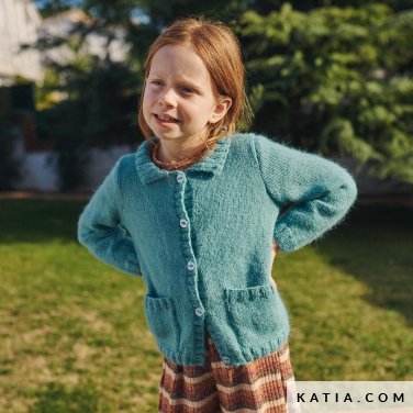 patroon breien haken kinderen jas herfst winter katia 6267 23 p