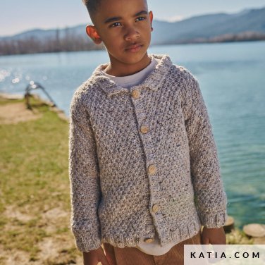 patroon breien haken kinderen jas herfst winter katia 6267 4 p