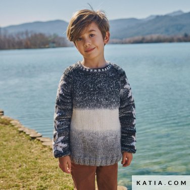 patroon breien haken kinderen trui herfst winter katia 6267 12 p
