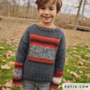 patroon breien haken kinderen trui herfst winter katia 6267 16 p