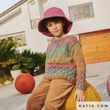 patroon breien haken kinderen trui herfst winter katia 6267 28 p