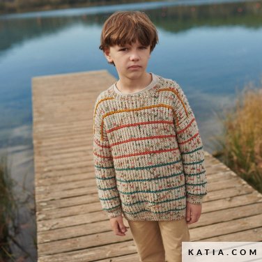 patroon breien haken kinderen trui herfst winter katia 6267 6 p