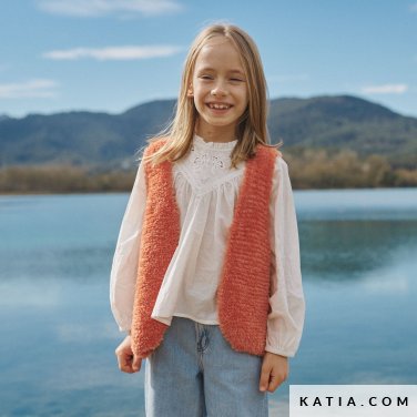 patroon breien haken kinderen vest herfst winter katia 6267 7 p