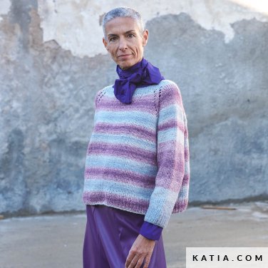 patron tejer punto ganchillo mujer jersey otono invierno katia 6277 33 p