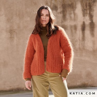 patroon breien haken dames jas herfst winter katia 6277 28 p