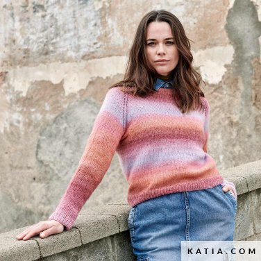 patroon breien haken dames trui herfst winter katia 6277 27 p