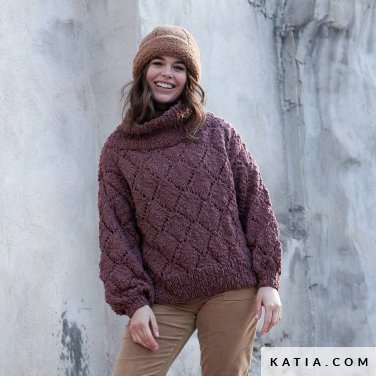 patroon breien haken dames trui herfst winter katia 6277 35 p