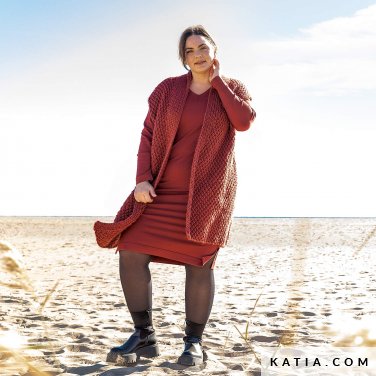 patron tejer punto ganchillo mujer chaleco otono invierno katia 6278 24 p