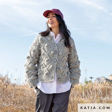 patron tejer punto ganchillo mujer jersey otono invierno katia 6278 20 p