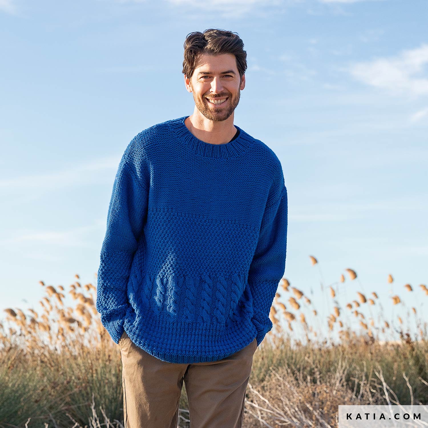 MODÈLE PULL HOMME MARIN BLEU Modèles Tricot • Site officiel Phildar