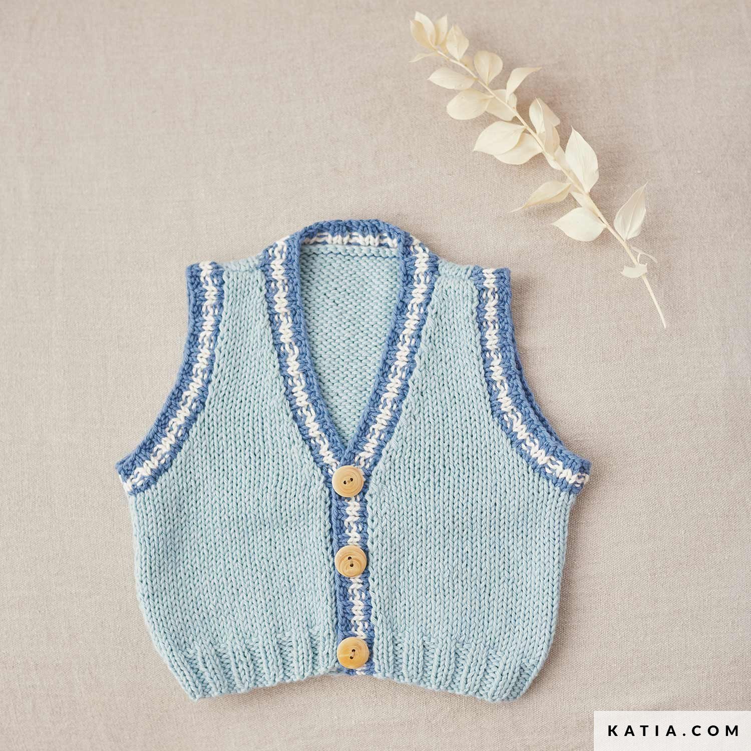 lana chalecos bebe crochet patrones