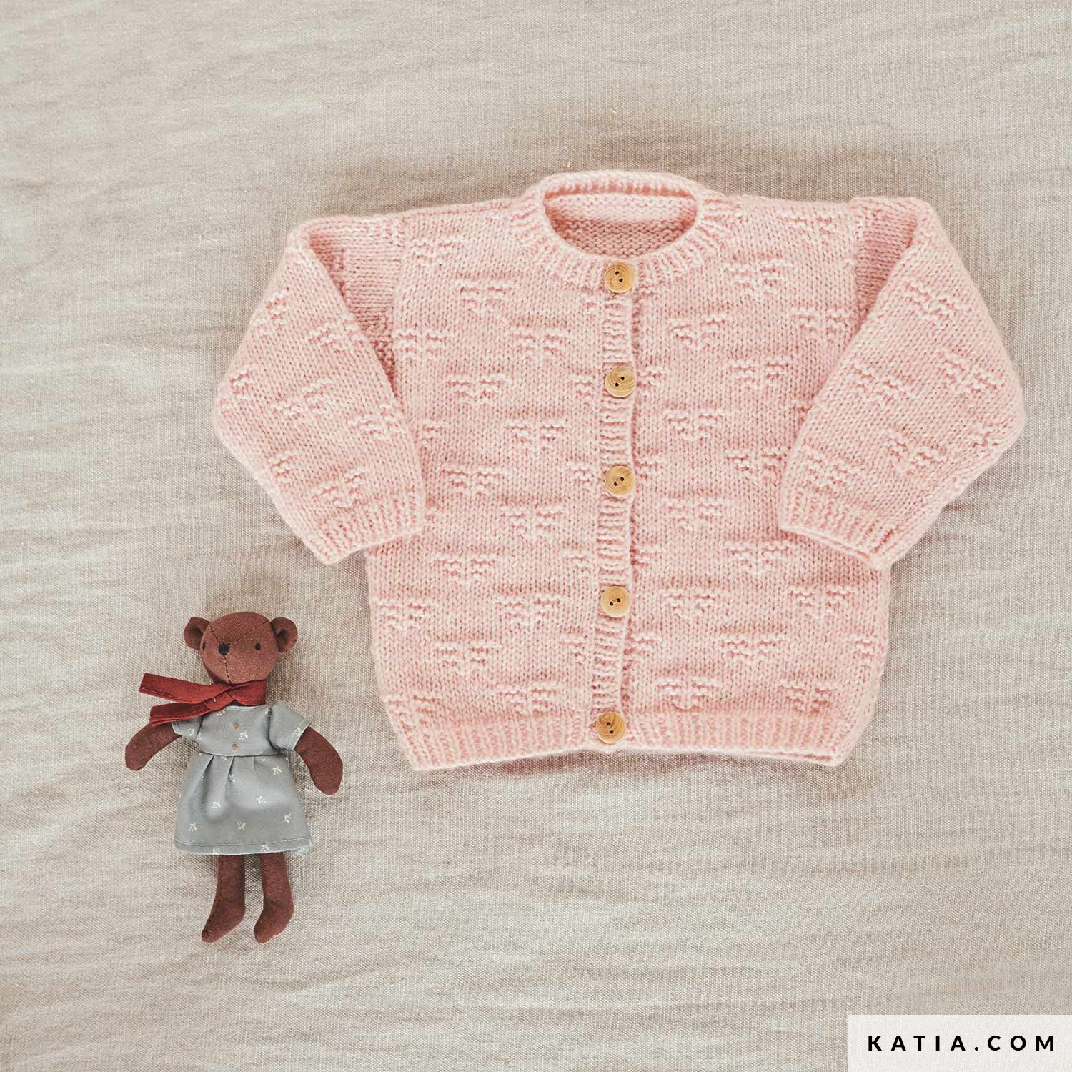 Gilet Layette Bébé Fait Main 6 Mois - Couleur Blanc Et Rouille En Acrylique - Neuf Sans étiquettes