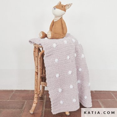 patroon breien haken baby deken herfst winter katia 6279 1 p