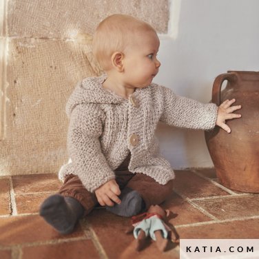 patroon breien haken baby jas herfst winter katia 6279 32 p