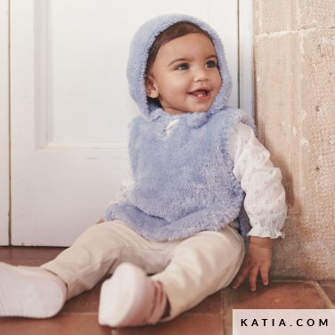 patroon breien haken baby poncho herfst winter katia 6279 22 p