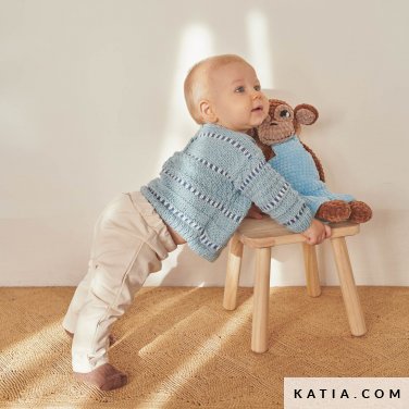 patroon breien haken baby trui herfst winter katia 6279 26 p