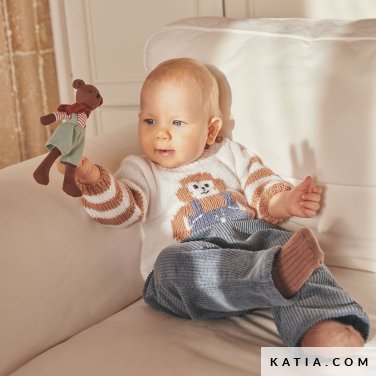 patroon breien haken baby trui herfst winter katia 6279 29 p