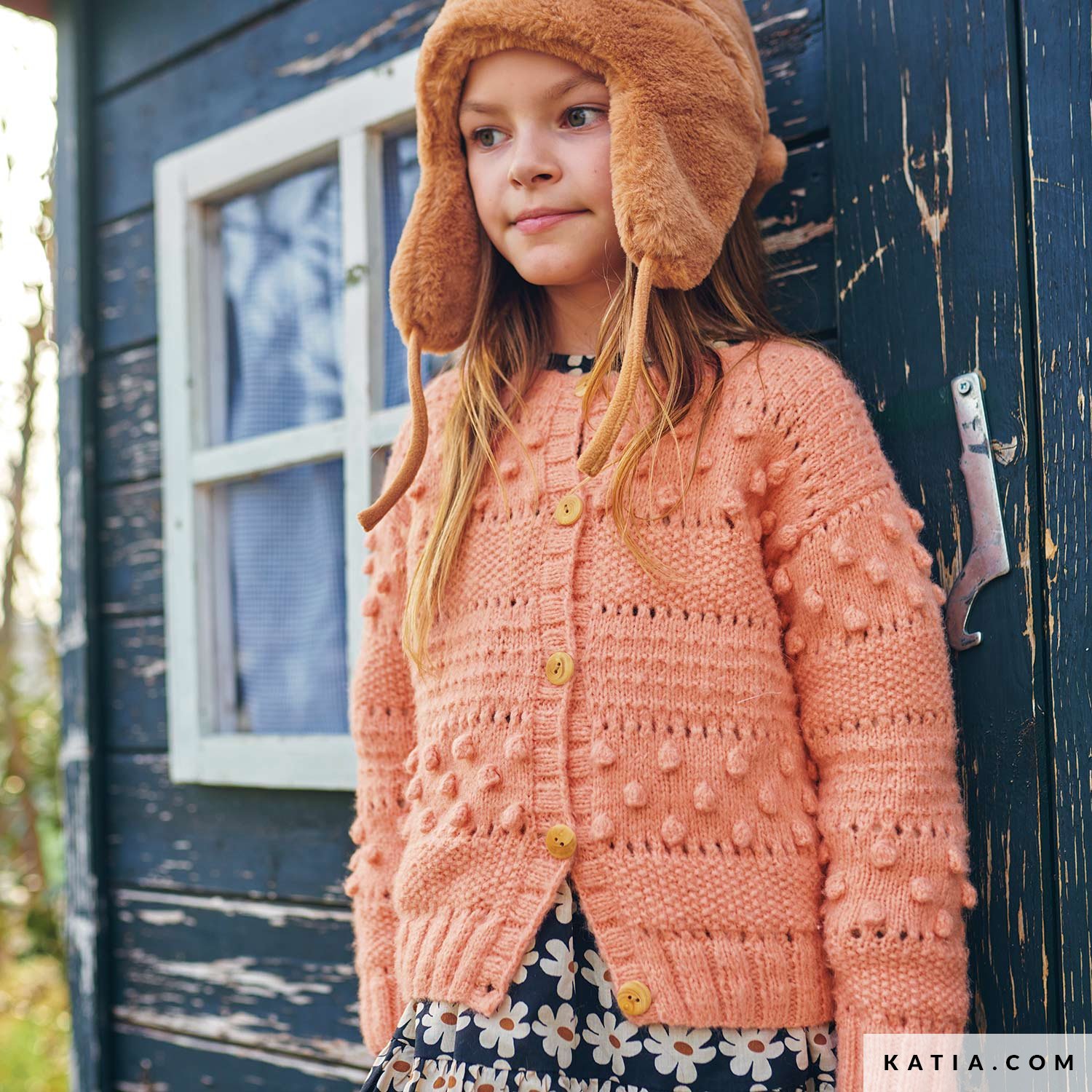 Modèle à tricoter gratuit Gilet enfant Laine Katia Coton Alabama
