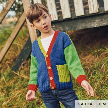 patroon breien haken kinderen jas herfst winter katia 6280 15 p