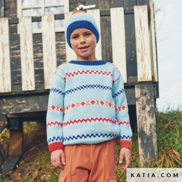 patroon breien haken kinderen set herfst winter katia 6280 12 p