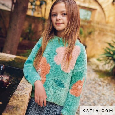 patroon breien haken kinderen trui herfst winter katia 6280 1 p