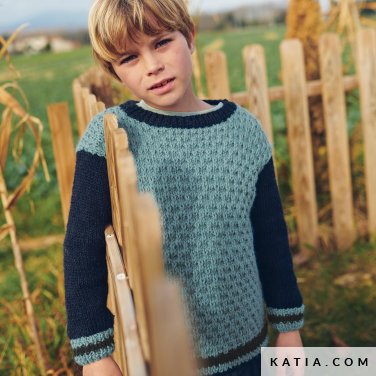 patroon breien haken kinderen trui herfst winter katia 6280 17 p