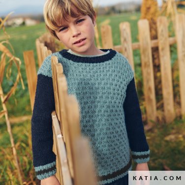 patroon breien haken kinderen trui herfst winter katia 6280 17 p