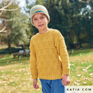 patroon breien haken kinderen trui herfst winter katia 6280 23 p
