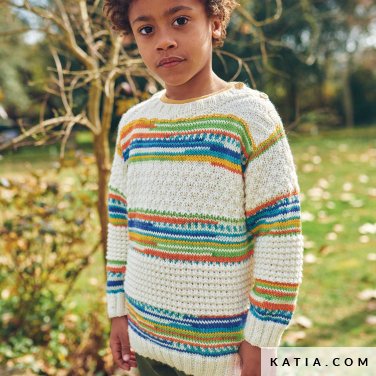 patroon breien haken kinderen trui herfst winter katia 6280 26 p