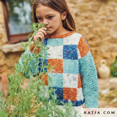 patroon breien haken kinderen trui herfst winter katia 6280 6 p