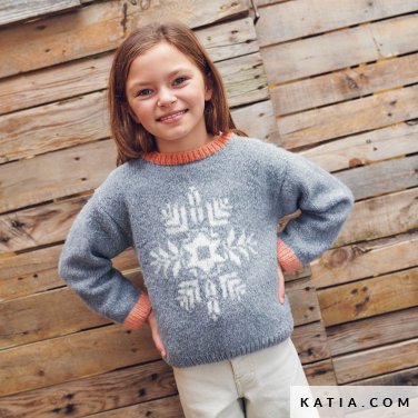 patroon breien haken kinderen trui herfst winter katia 6280 9 p