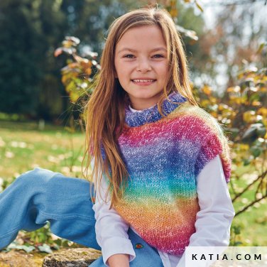 patroon breien haken kinderen vest herfst winter katia 6280 24 p