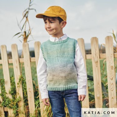 patroon breien haken kinderen vest herfst winter katia 6280 27 p